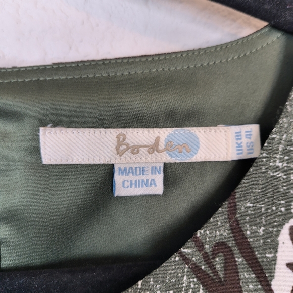 Boden Jodie Floral Day Dress Size 4 Long - Picture 5 of 11